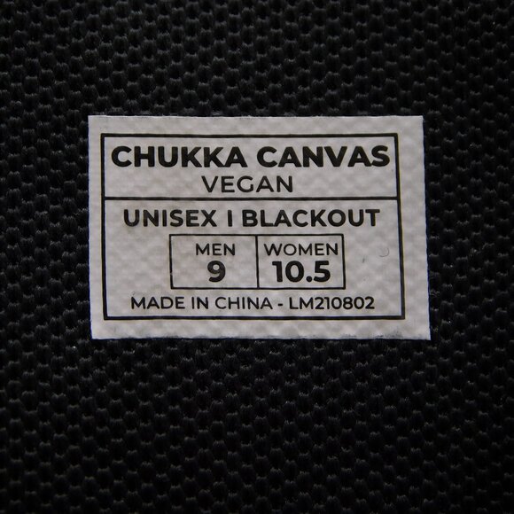 Lems Chukka Canvas Vegan Boots in Blackout | EUC | Size 9 Men / 10.5 Women - Picture 4 of 10